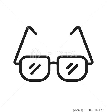 Reading Glasses Icon Image. 104102147