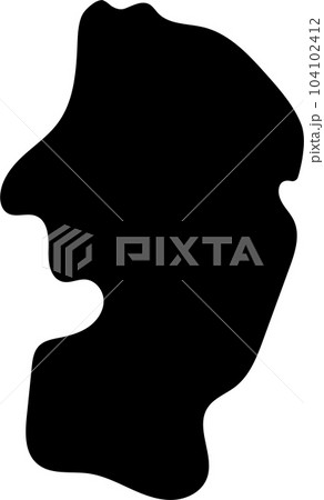 山形県シルエット 山形県シルエット 104102412