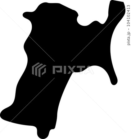 宮城県シルエット 104102413