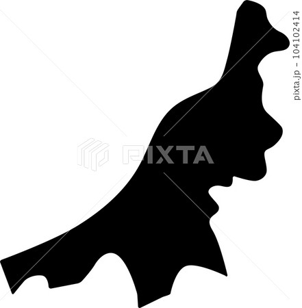 新潟県シルエット 104102414