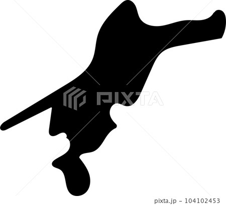 愛媛県シルエット 愛媛県シルエット 104102453