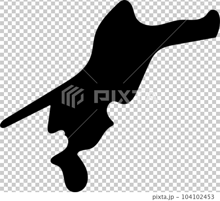 愛媛県シルエット 愛媛県シルエット 104102453