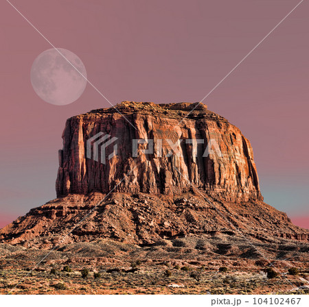 Moonrise Monument Valley Arizona Navajo Nation 104102467
