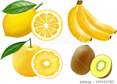 黄色い果物  くだもの フルーツ 104102765