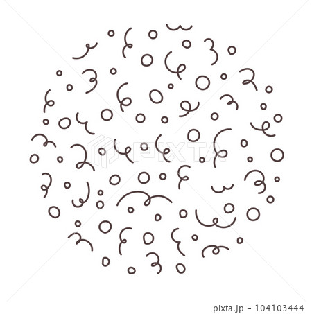 Round abstract hand drawn pattern Vector Round abstract hand drawn pattern Vector 104103444