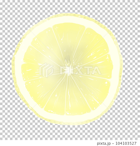 切片檸檬插圖素材 104103527