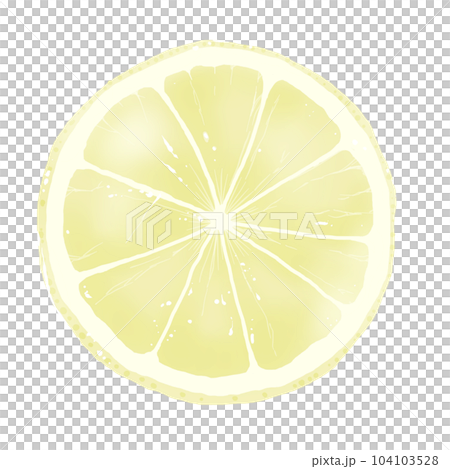 スライスしたレモンのイラスト素材 104103528