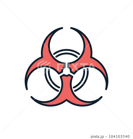 Biological Hazard related vector icon. Biological Hazard related vector icon. 104103540