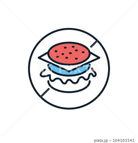 No Fast Food related vector icon. No Fast Food related vector icon. 104103541