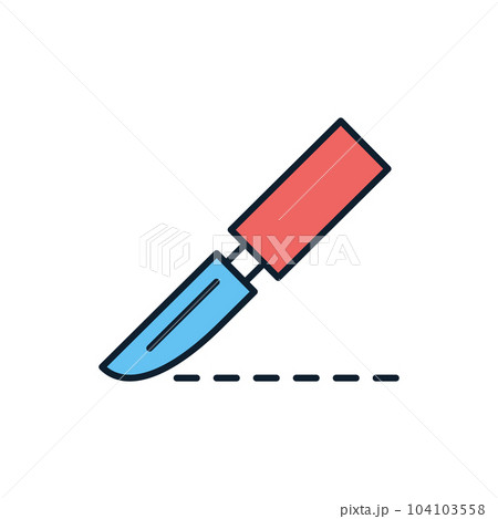 Scalpel related vector icon. Scalpel related vector icon. 104103558