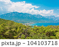 Beautiful view on coast near Kemer, Antalya, Turkey Kemer, Antalya, Mediterranean region, Turkey, Lycia. 104103718