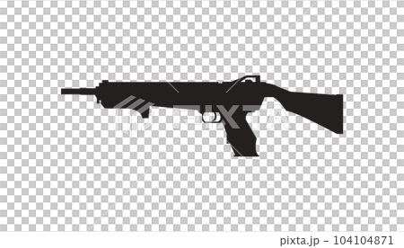 Mag 7 shotgun vector icon isolated white background Mag 7 shotgun vector icon isolated white background 104104871