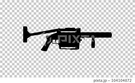 MGL140 gun vector icon isolated on white background MGL140 gun vector icon isolated on white background 104104872