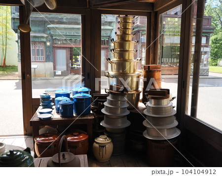 昭和の時代の荒物屋(江戸東京たてもの園 丸二商店) 昭和の時代の荒物屋(江戸東京たてもの園 丸二商店) 104104912