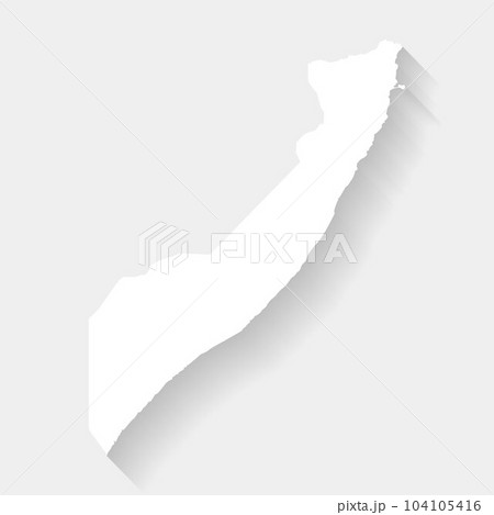 Simple white map of Somalia, vector, illustration, eps 10 file Simple white map of Somalia, vector, illustration, eps 10 file 104105416