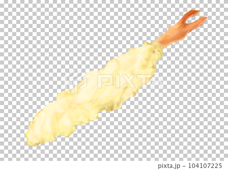 Shrimp tempura realistic illustration Shrimp tempura realistic illustration 104107225