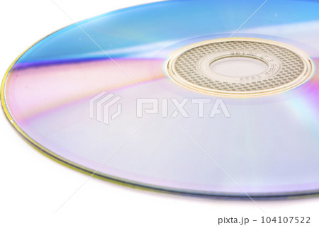 DVD disk, isolated on white background 104107522