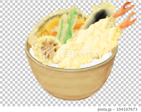 海老天丼 リアルイラスト 海老天丼 リアルイラスト 104107673