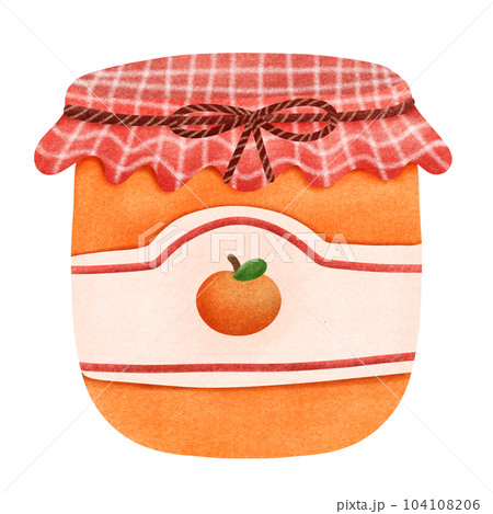 Orange jam jar 104108206