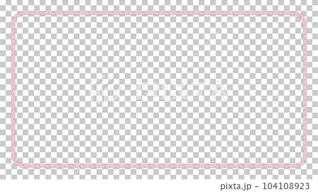 Pink rope frame material 16:9 - Stock Illustration [104108923] - PIXTA