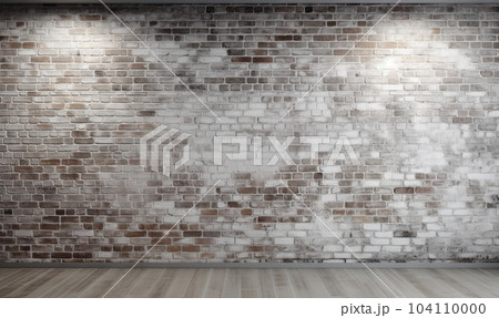 Texture, brick, wall, it can be used as a background. Brick texture with scratches and cracks.AI Generative 104110000
