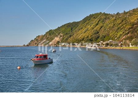 Sea view at Whakatane in New Zealand 104113814