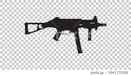 UMP vector weapon silhouette icon 104115508