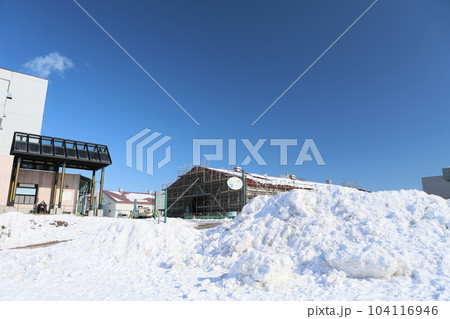 根雪 雪積 積雪 104116946