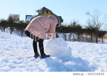 根雪 雪積 積雪 104116950