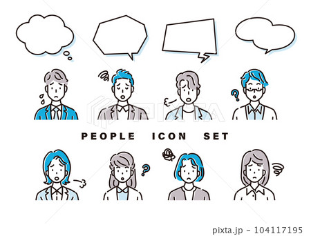 ビジネス　アイコン　セット 104117195