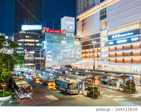 横浜駅西口 夜景 横浜駅西口 夜景 104117610