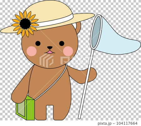 虫取りをするクマ 虫取りをするクマ 104117664