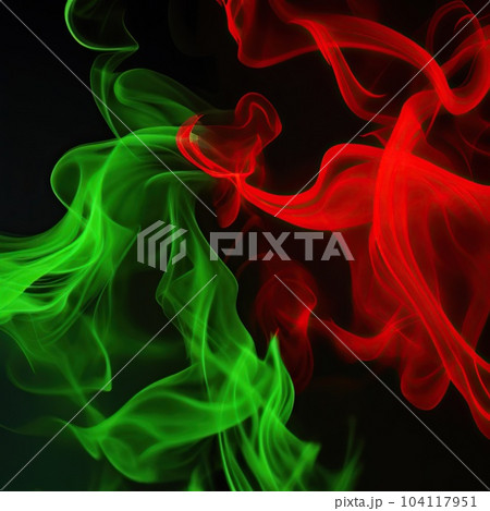 red and green smoke 104117951