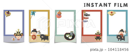 インスタントフィルム風フレーム ,こどもの日 104118456