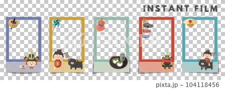 インスタントフィルム風フレーム ,こどもの日 104118456