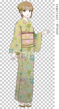 和服女人驚喜 104119641