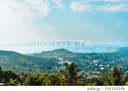 Sea view from a mountain on Koh Samui 104120399