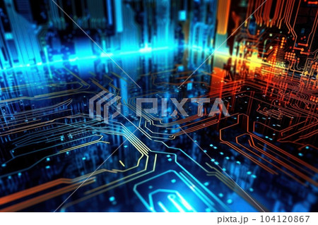 Global business, internet network connection, IoT Internet of Things, business intelligence concept. Busines global network, futuristic technology background. AI generative 104120867