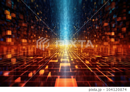 Global business, internet network connection, IoT Internet of Things, business intelligence concept. Busines global network, futuristic technology background. AI generative 104120874