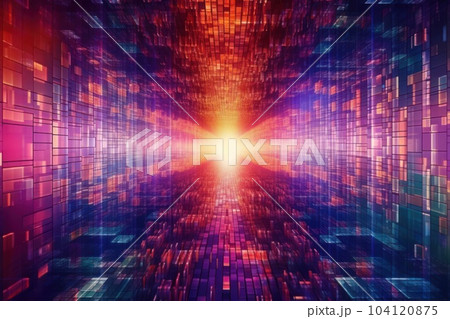 Global business, internet network connection, IoT Internet of Things, business intelligence concept. Busines global network, futuristic technology background. AI generative 104120875