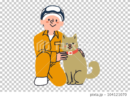 Illustration of a rescue dog and a rescue team person to find and help a missing person Illustration of a rescue dog and a rescue team person to find and help a missing person 104121070