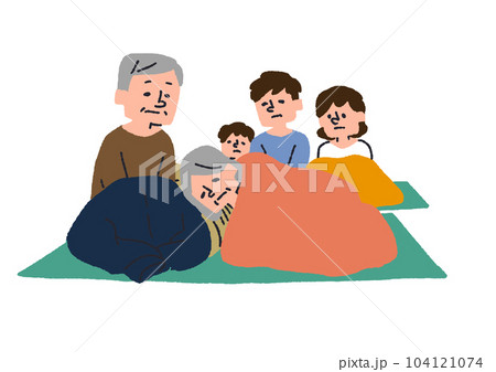 災害で避難所に逃げて疲れている人々のイラスト 災害で避難所に逃げて疲れている人々のイラスト 104121074