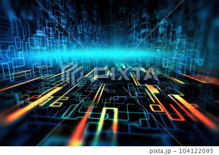Global business, internet network connection, IoT Internet of Things, business intelligence concept. Busines global network, futuristic technology background. AI generative 104122095