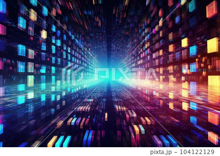 Global business, internet network connection, IoT Internet of Things, business intelligence concept. Busines global network, futuristic technology background. AI generative 104122129