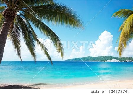 《AI画像》真夏のビーチリゾートイメージ 《AI画像》真夏のビーチリゾートイメージ 104123743