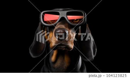 portrait of a dog wearing sunglasses on isolated background portrait of a dog wearing sunglasses on isolated background 104123825