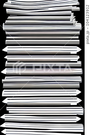 close-up stack of daily newspapers 104123912