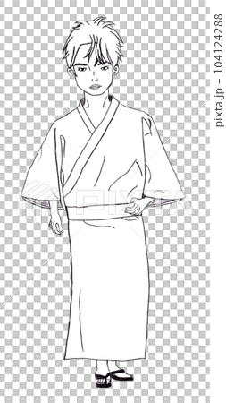 A man wearing a kimono (Name: Meika Souryu) A man wearing a kimono (Name: Meika Souryu) 104124288