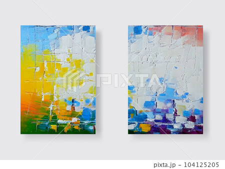 Textured colorful abstract background. Vector illustration set. Textured colorful abstract background. Vector illustration set. 104125205