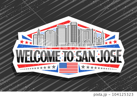 Vector logo for San Jose Vector logo for San Jose 104125323